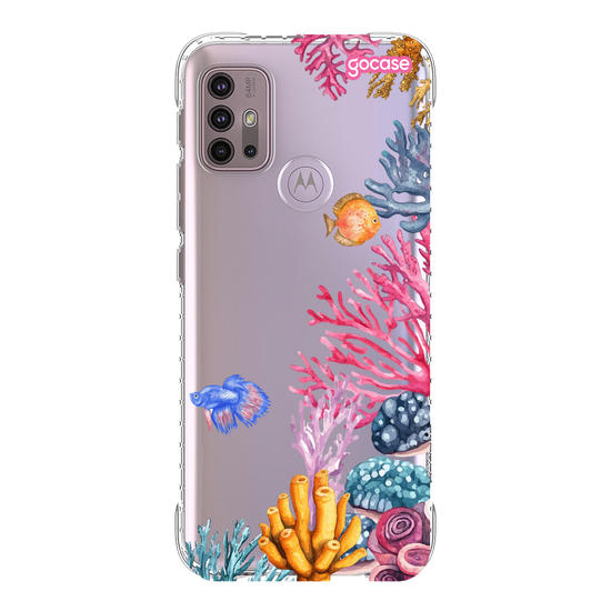 Capinha para celular  Corais Laterais