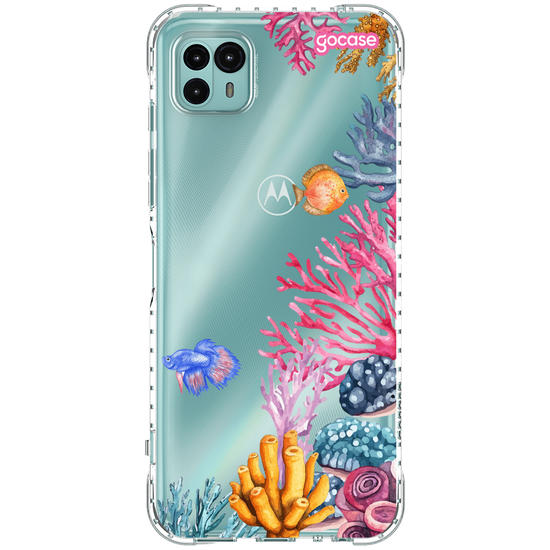 Capinha para celular  Corais Laterais