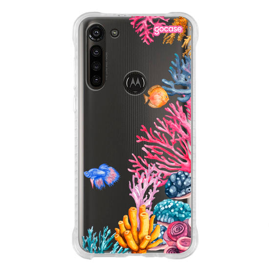 Capinha para celular  Corais Laterais