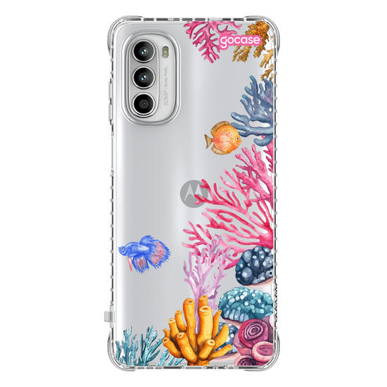 Capinha para celular  Corais Laterais