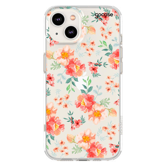 Capinha para celular Flores Coral