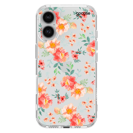 Capinha para celular Flores Coral