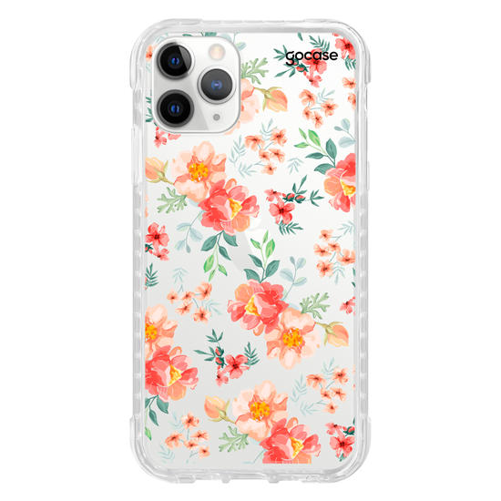 Capinha para celular Flores Coral