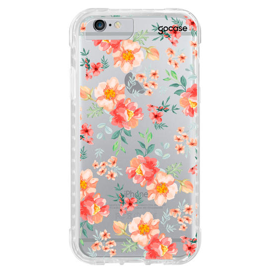 Capinha para celular Flores Coral