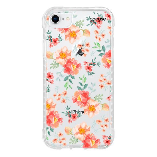 Capinha para celular Flores Coral