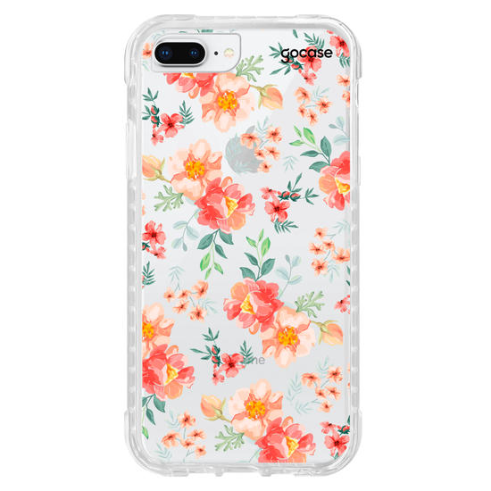 Capinha para celular Flores Coral