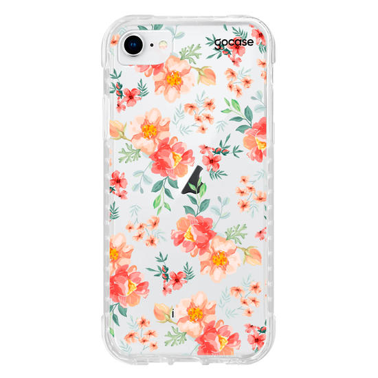 Capinha para celular Flores Coral