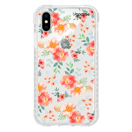 Capinha para celular Flores Coral