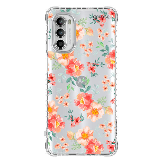 Capinha para celular Flores Coral