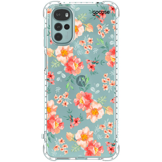 Capinha para celular Flores Coral