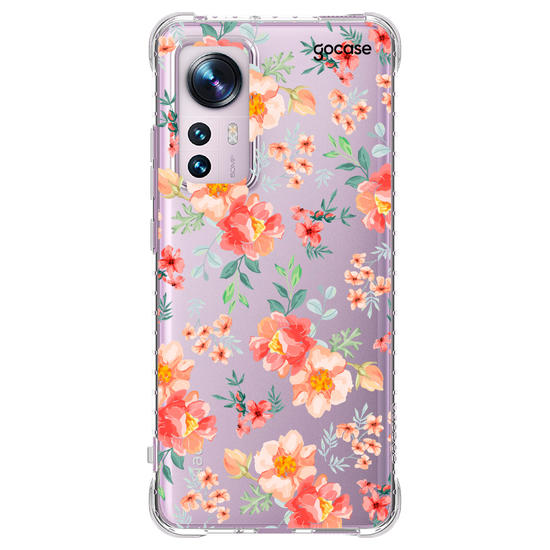 Capinha para celular Flores Coral