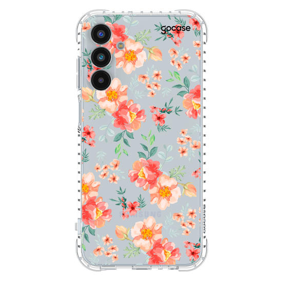 Capinha para celular Flores Coral