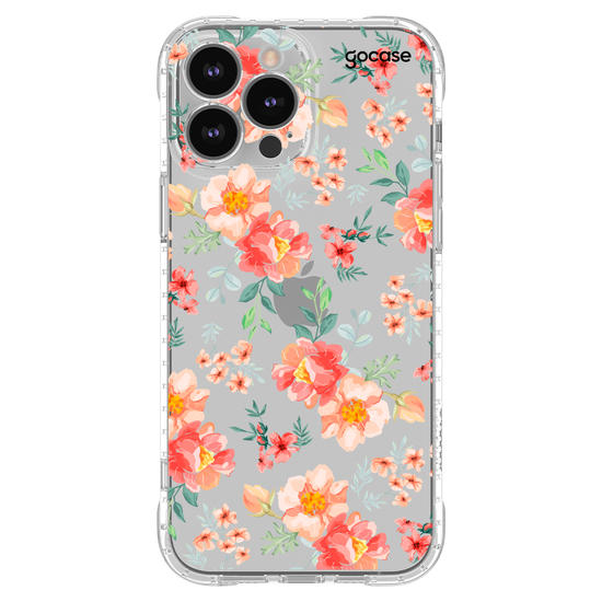 Capinha para celular Flores Coral
