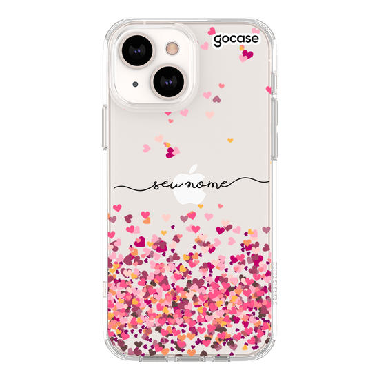 Capinha para celular Corações Flutuantes Personalizada