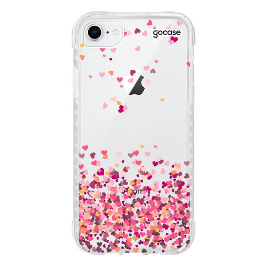 Capinha para celular Corações Flutuantes Personalizada