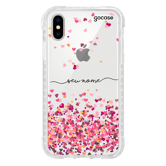 Capinha para celular Corações Flutuantes Personalizada