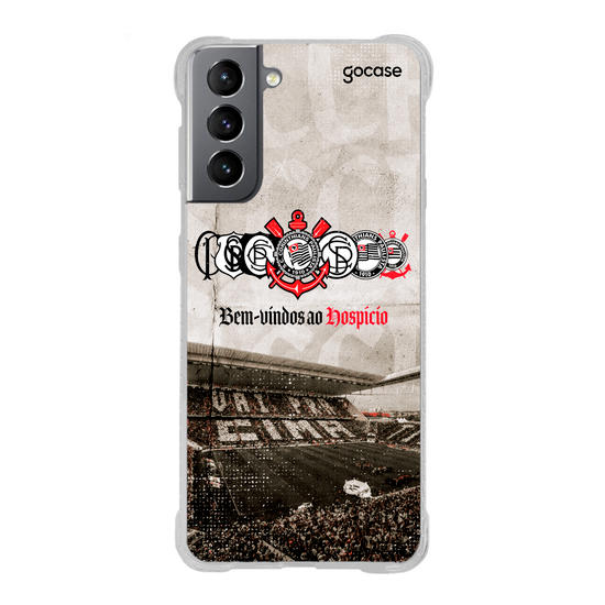 Capinha para celular  Corinthians - Bem-vindos ao Hospício Escudos Capinha para celular  Corinthians - Bem-vindos ao Hospício Escudos