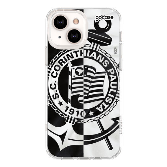 Capinha para celular Corinthians - Black and White
