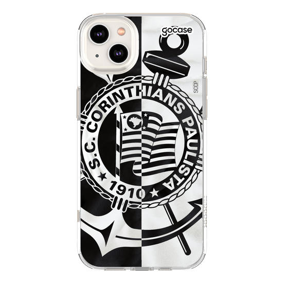 Capinha para celular Corinthians - Black and White