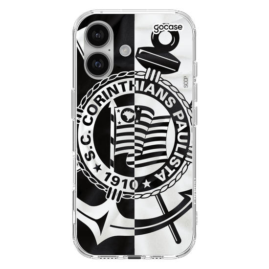 Capinha para celular Corinthians - Black and White