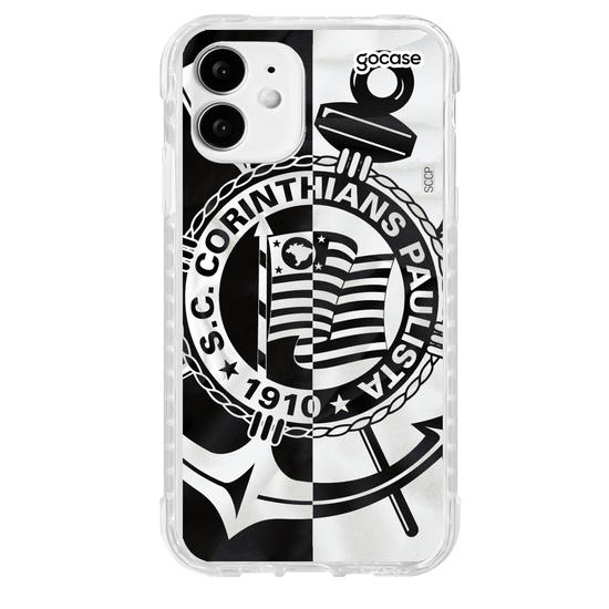 Capinha para celular Corinthians - Black and White