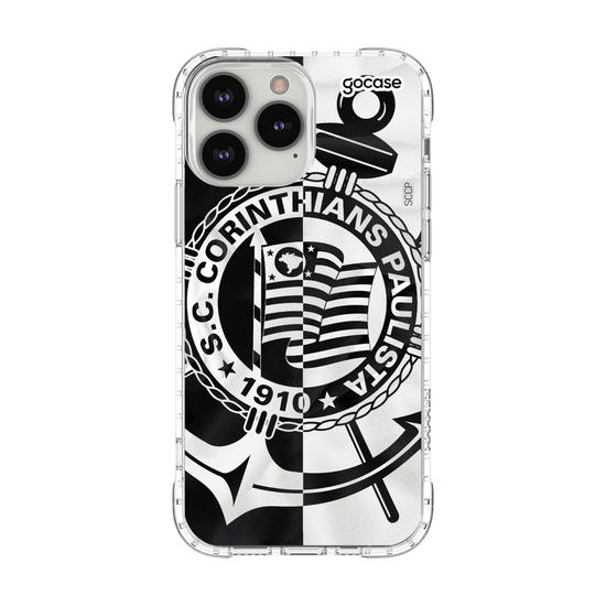 Capinha para celular Corinthians - Black and White