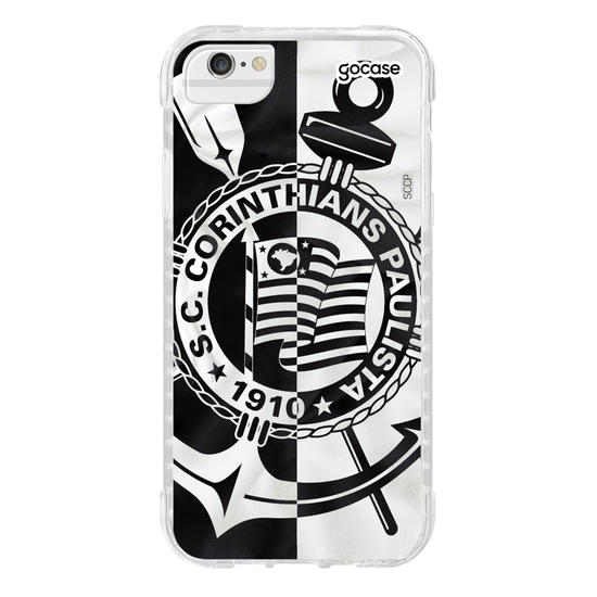 Capinha para celular Corinthians - Black and White