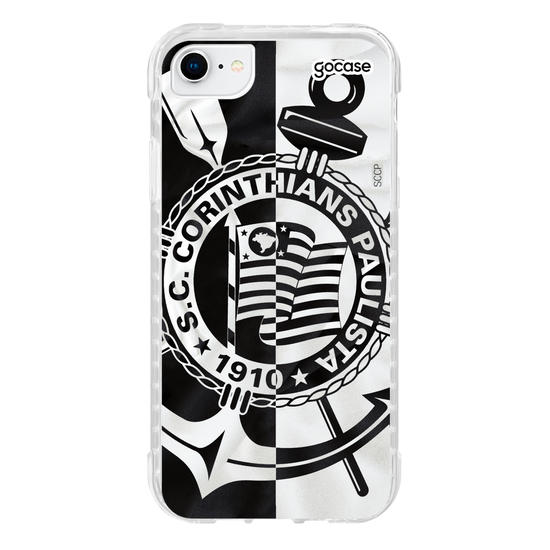 Capinha para celular Corinthians - Black and White