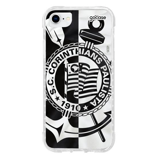 Capinha para celular Corinthians - Black and White