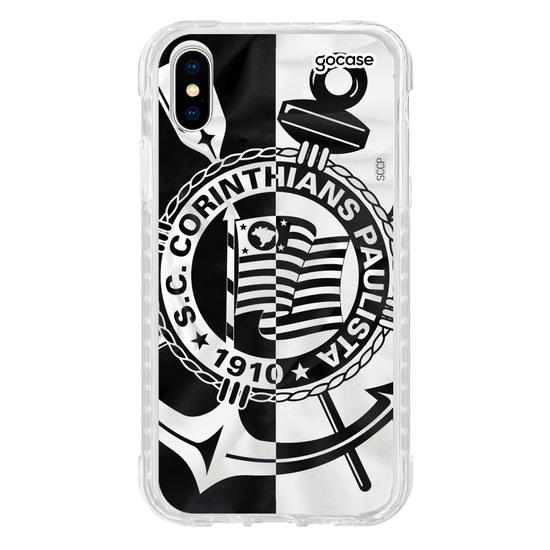 Capinha para celular Corinthians - Black and White