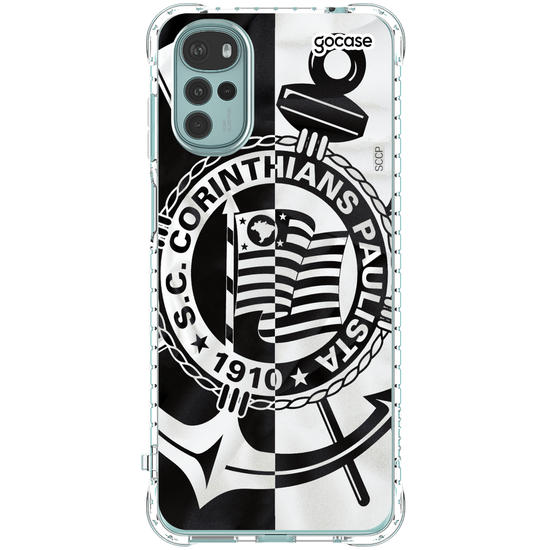 Capinha para celular Corinthians - Black and White