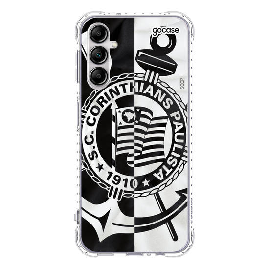 Capinha para celular Corinthians - Black and White