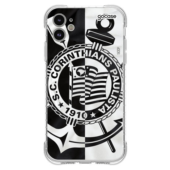 Capinha para celular Corinthians - Black and White