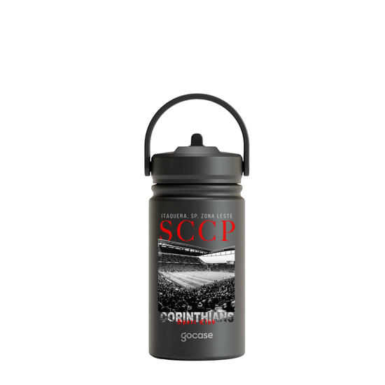 Garrafa Térmica Mini + Ebook - Corinthians - Black Arena