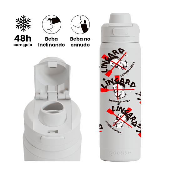 Garrafa Térmica Flip Pro - Corinthians - Lingard Pattern