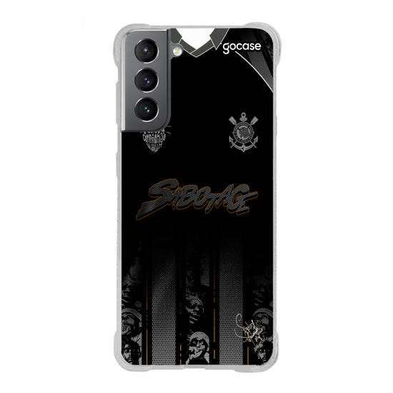 Capinha para celular  Corinthians - Sabotage Uniforme Preto 
