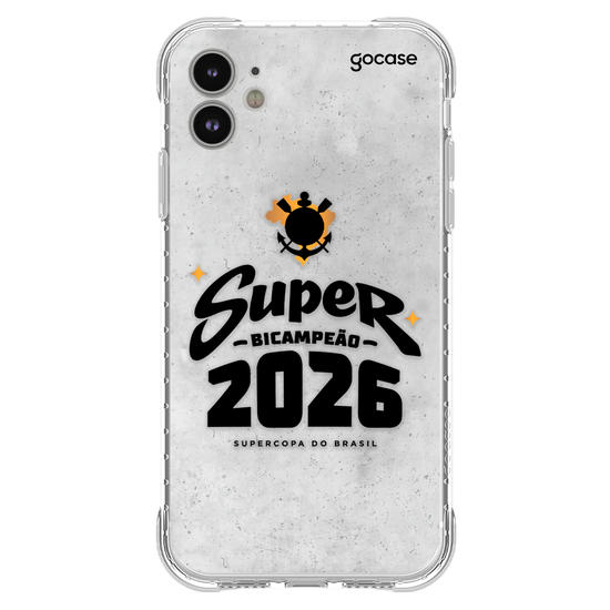 Capinha para celular  Corinthians - Super Bicampeão Grey