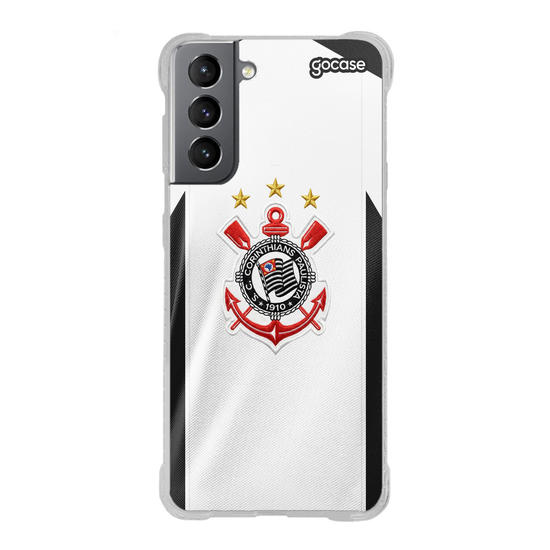 Capinha para celular  Corinthians - Uniforme Retrô Escudo - 2000