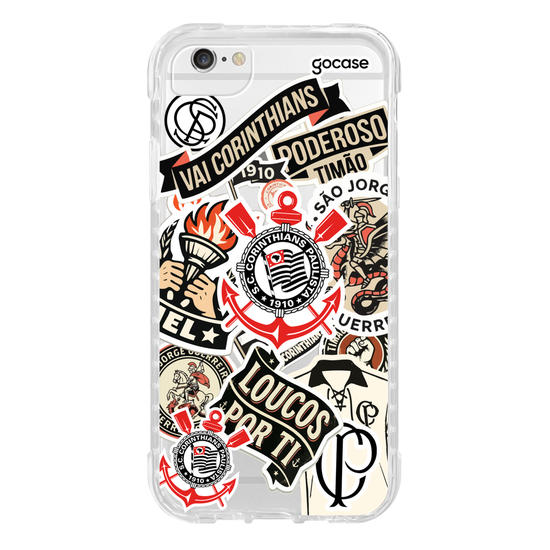 Capinha para celular  Corinthians - Vintage Stickers