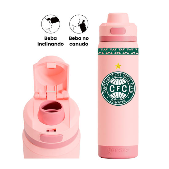 Garrafa Térmica Flip Pro - Coritiba - Outubro Rosa 2025