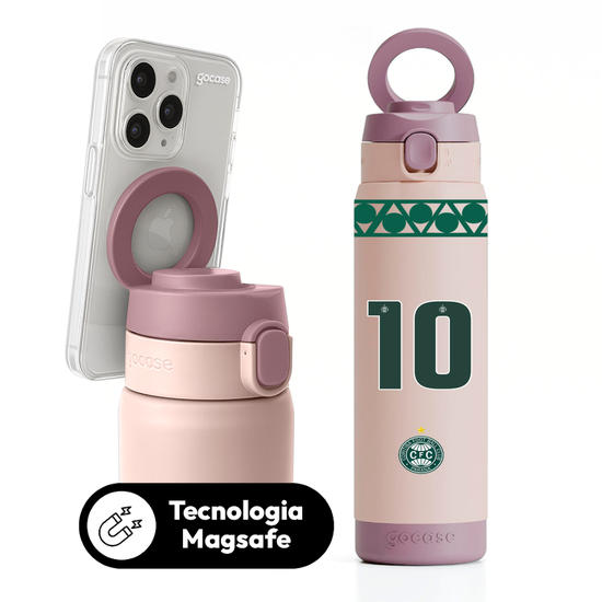 Garrafa Térmica Magsafe + Ebook -  Coritiba - Outubro Rosa 2025 P