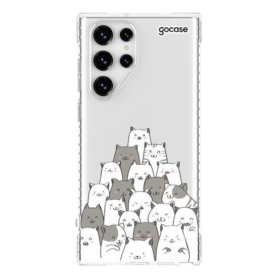 Capinha para celular Xadrez de Gatos