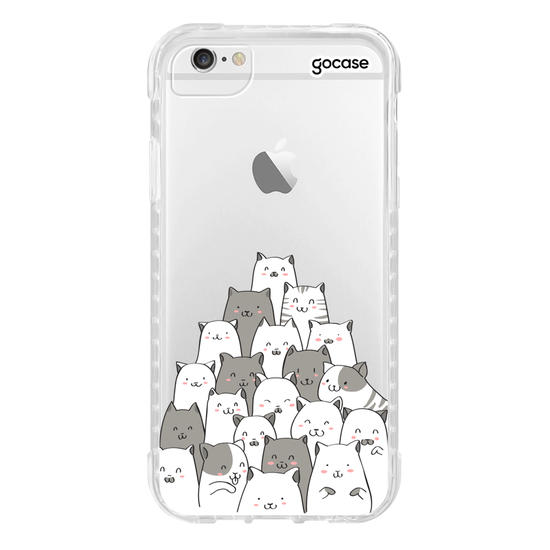 Capinha para celular Xadrez de Gatos