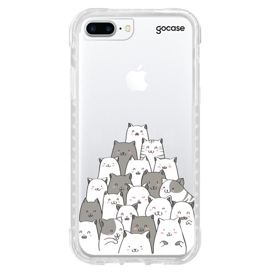 Capinha para celular Xadrez de Gatos