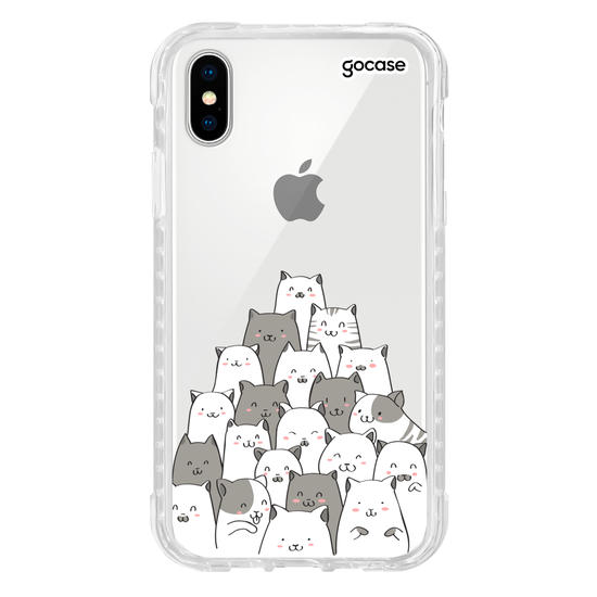 Capinha para celular Xadrez de Gatos