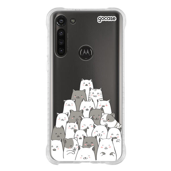 Capinha para celular Xadrez de Gatos