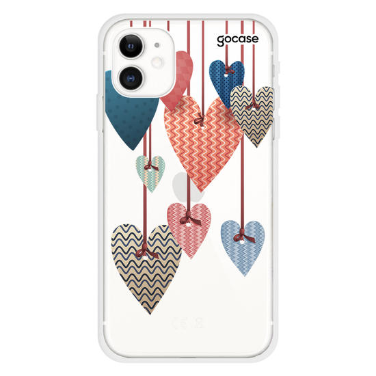 Curtains of Hearts Phone Case