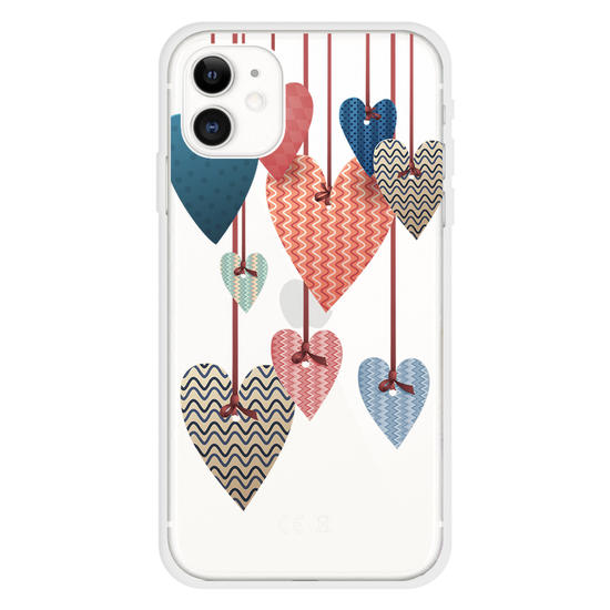 Curtains of Hearts Phone Case