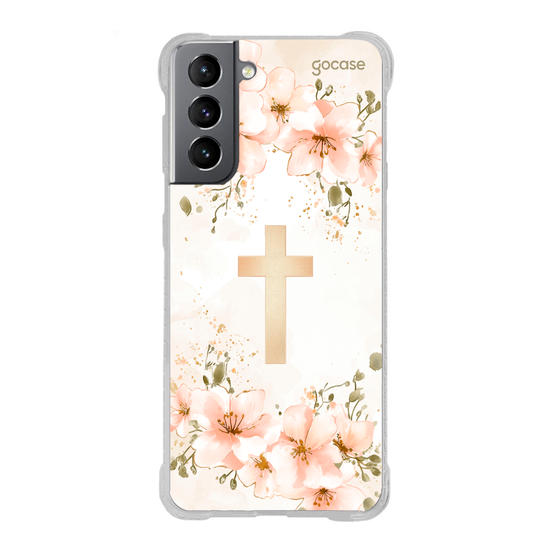 Capinha para celular  Cruz Cherry Blossom