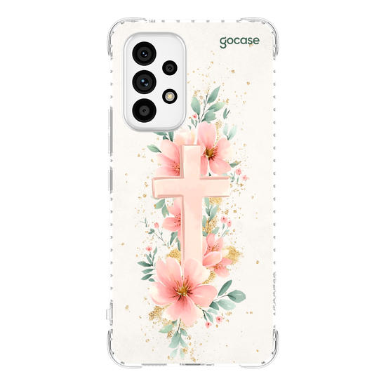 Capinha para celular  Cruz e Flores do Jardim